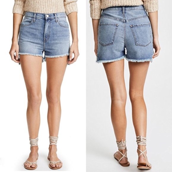 J Brand Womens Joan High Rise Jean Shorts - Picture 2 of 12